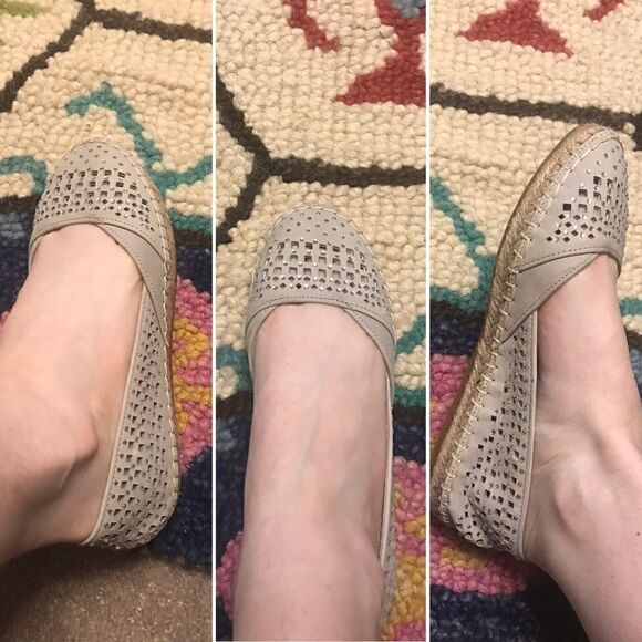 Gianni Bini leather nude flats - Picture 2 of 7